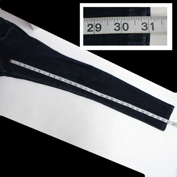 Junior Women's Size 1 Medium Levi's 524 Too Super Low Skinny Leg Jeans - Picture 10 of 14